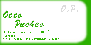 otto puches business card